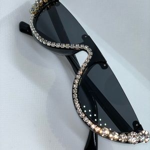 Cat women blinged out glasses